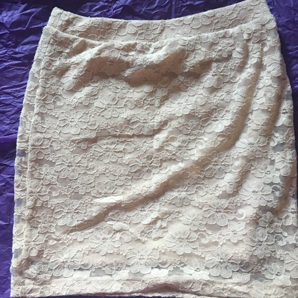 Lacey mini skirt